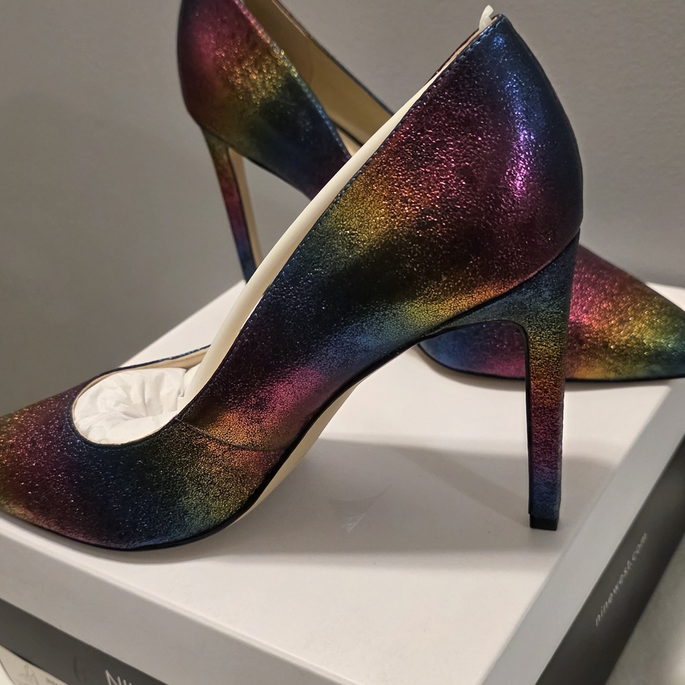 BRAND NEW Nine West Multicolor Tatiana Stilletto Heels - Picture 3 of 7